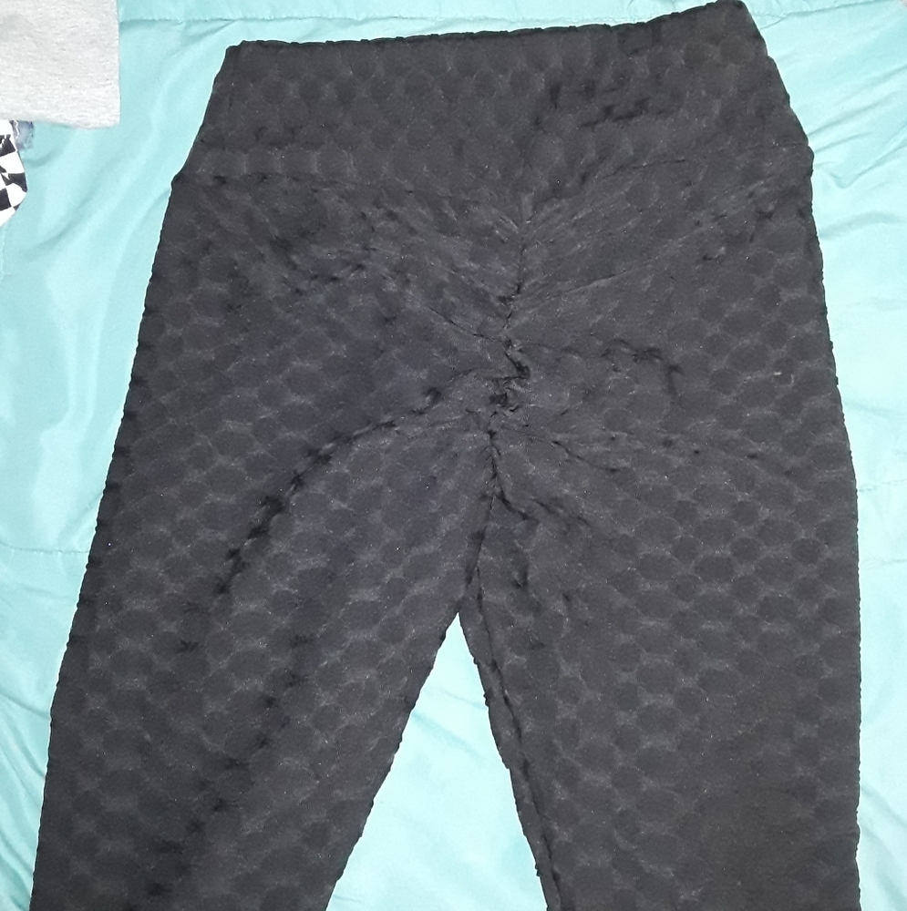 Black Butt Scrunch Butt Lift Leggings